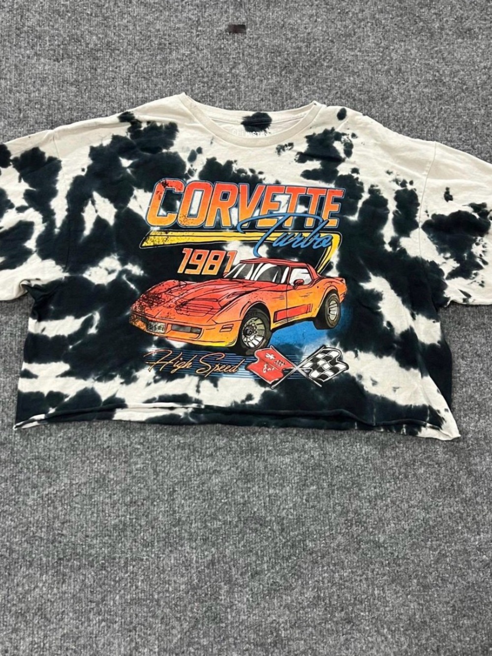 Chemistry Black and White Tie-Dye Graphic Tee